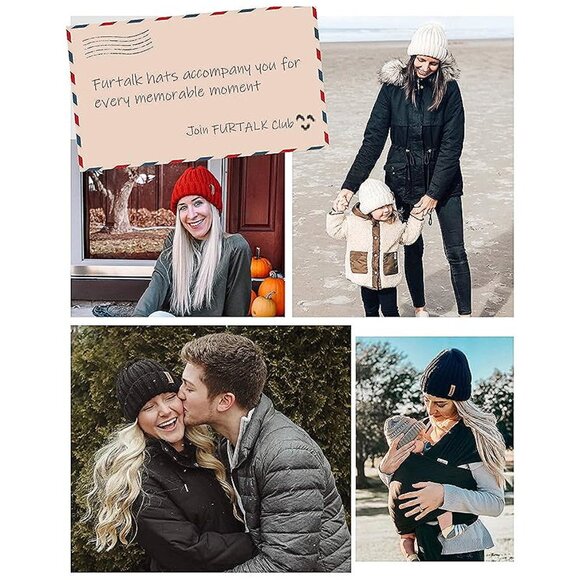 Winter Hats for Women Dark Blue - Picture 6 of 8